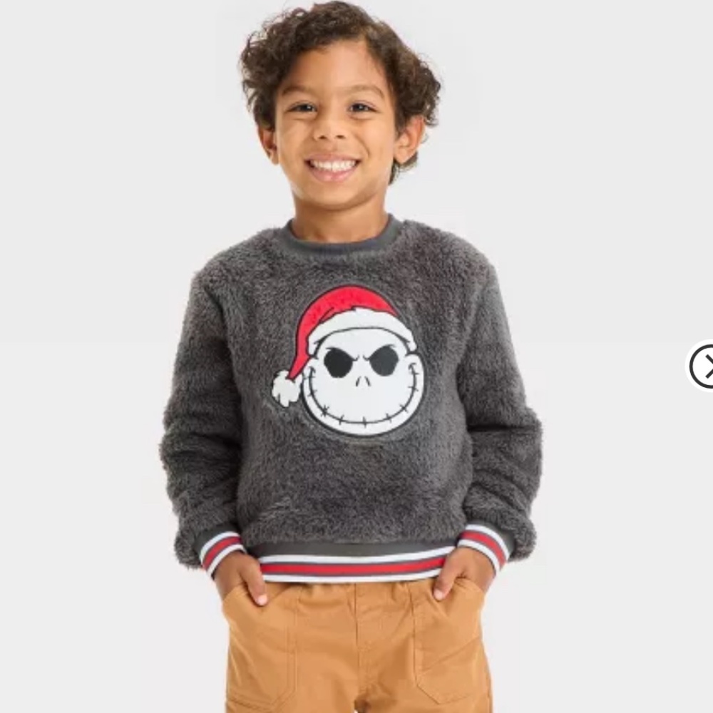 Disney The Nightmare Before Christmas Fuzzy Pullover